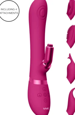 VIVEVIVE Etsu Pulse Wave G-Spot Rabbit & Clitoral Stimulator Pink