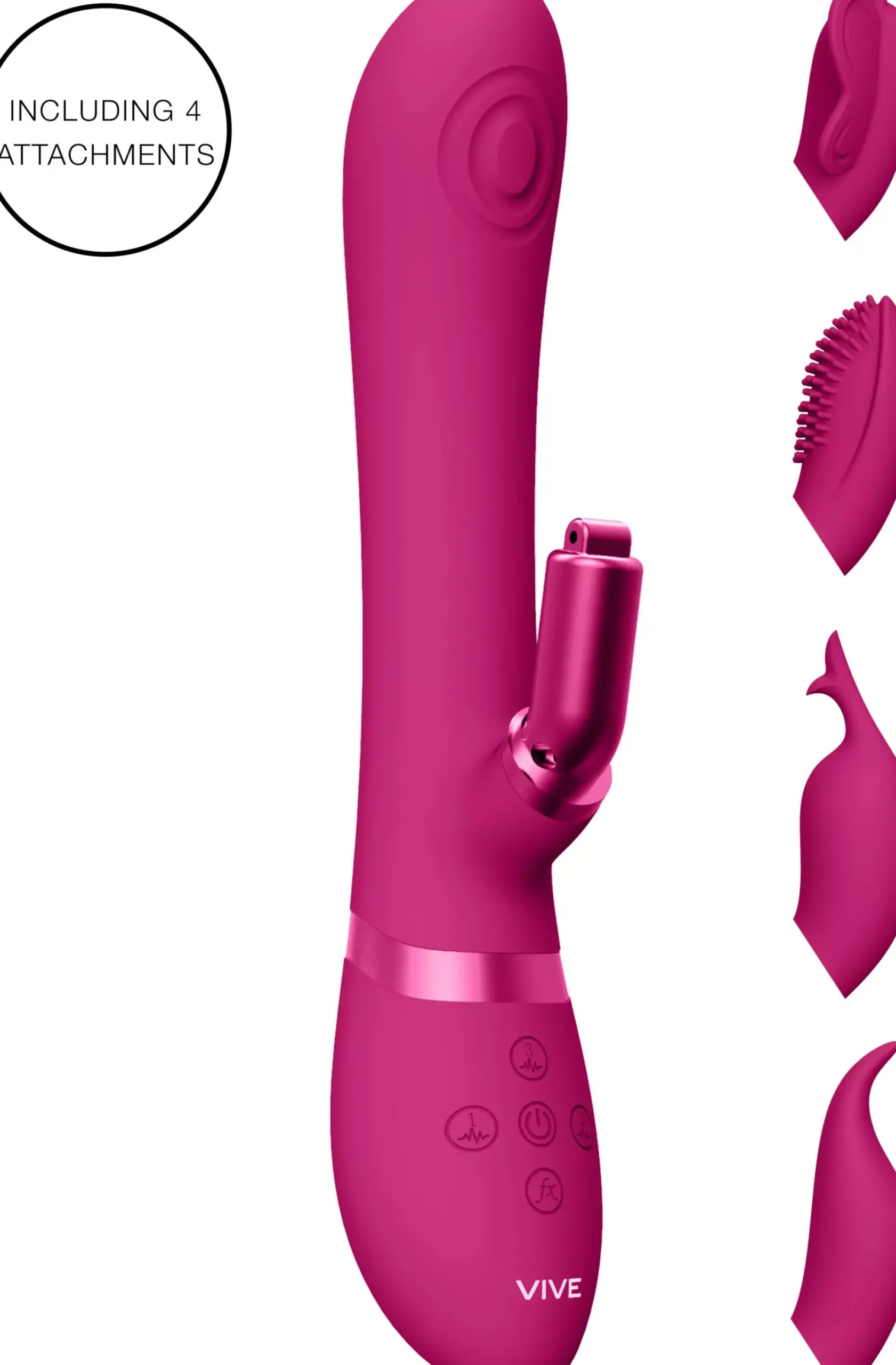 VIVEVIVE Etsu Pulse Wave G-Spot Rabbit & Clitoral Stimulator Pink