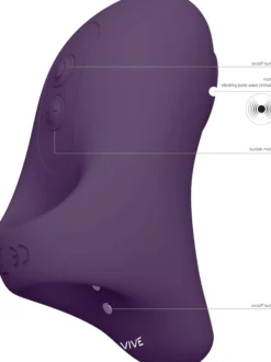 VIVEVIVE Hana Pulse Wave Finger Vibrator Purple