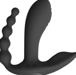 VIVEVIVE Kata Pulse Wave & Vibrating Double Penetration Vibrator Black