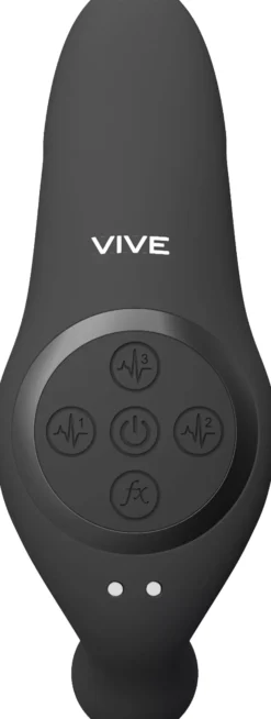 VIVEVIVE Kata Pulse Wave & Vibrating Double Penetration Vibrator Black