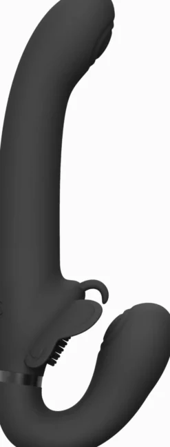 VIVEVIVE Satu Pulse-Wave & Vibrating Strapless Strapon Black