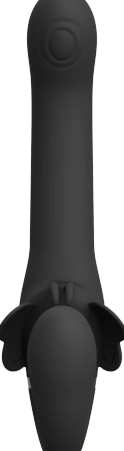 VIVEVIVE Satu Pulse-Wave & Vibrating Strapless Strapon Black