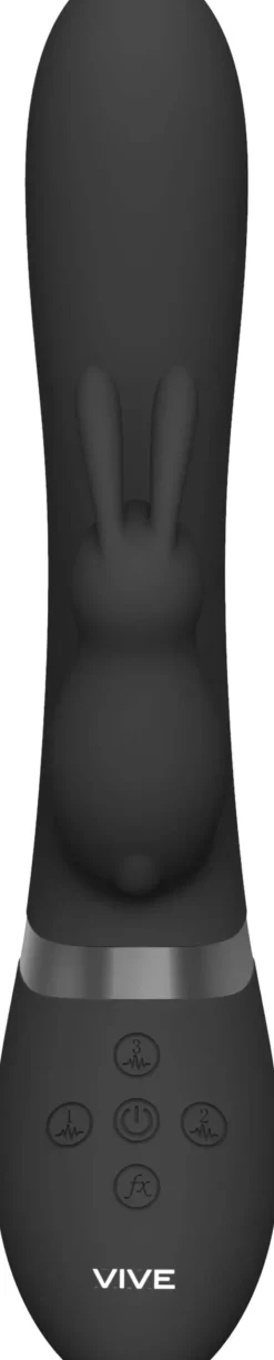 VIVEVIVE Taka Inflatable & Vibrating Rabbit Black
