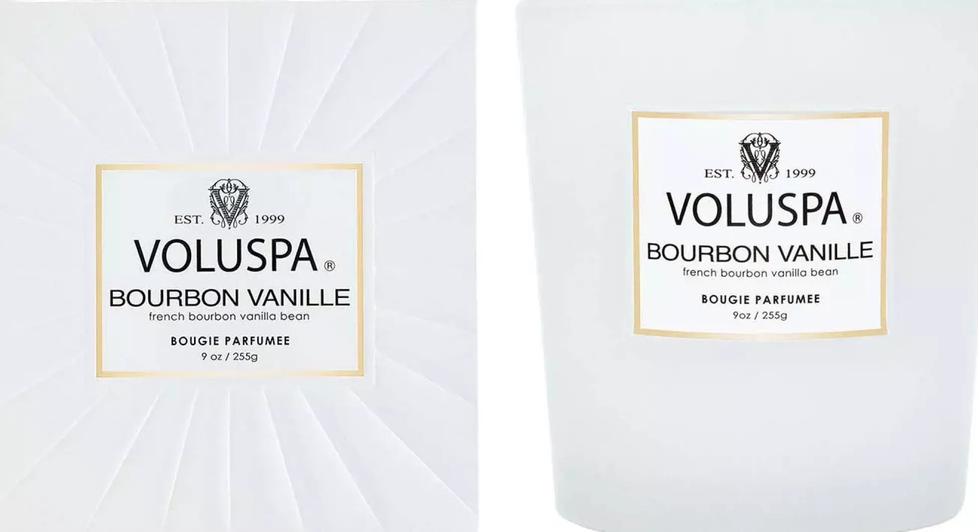 VoluspaBourbon Vanille Vermeil Boxed Candle 255 g