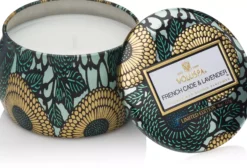 VoluspaFrench Cade & Lavender Decorative Tin Candle 25h 113 g