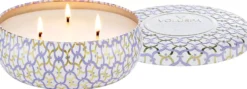 VoluspaMaison Blanc Mountain Lavender & Chamomile 3-wick Tin Candle 40h 340 g