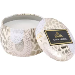 VoluspaSantal Vanille Japonica Decorative Tin Candle 25h