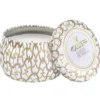 VoluspaSuede Blanc Maison Blanc Decorative Tin Candle 25h
