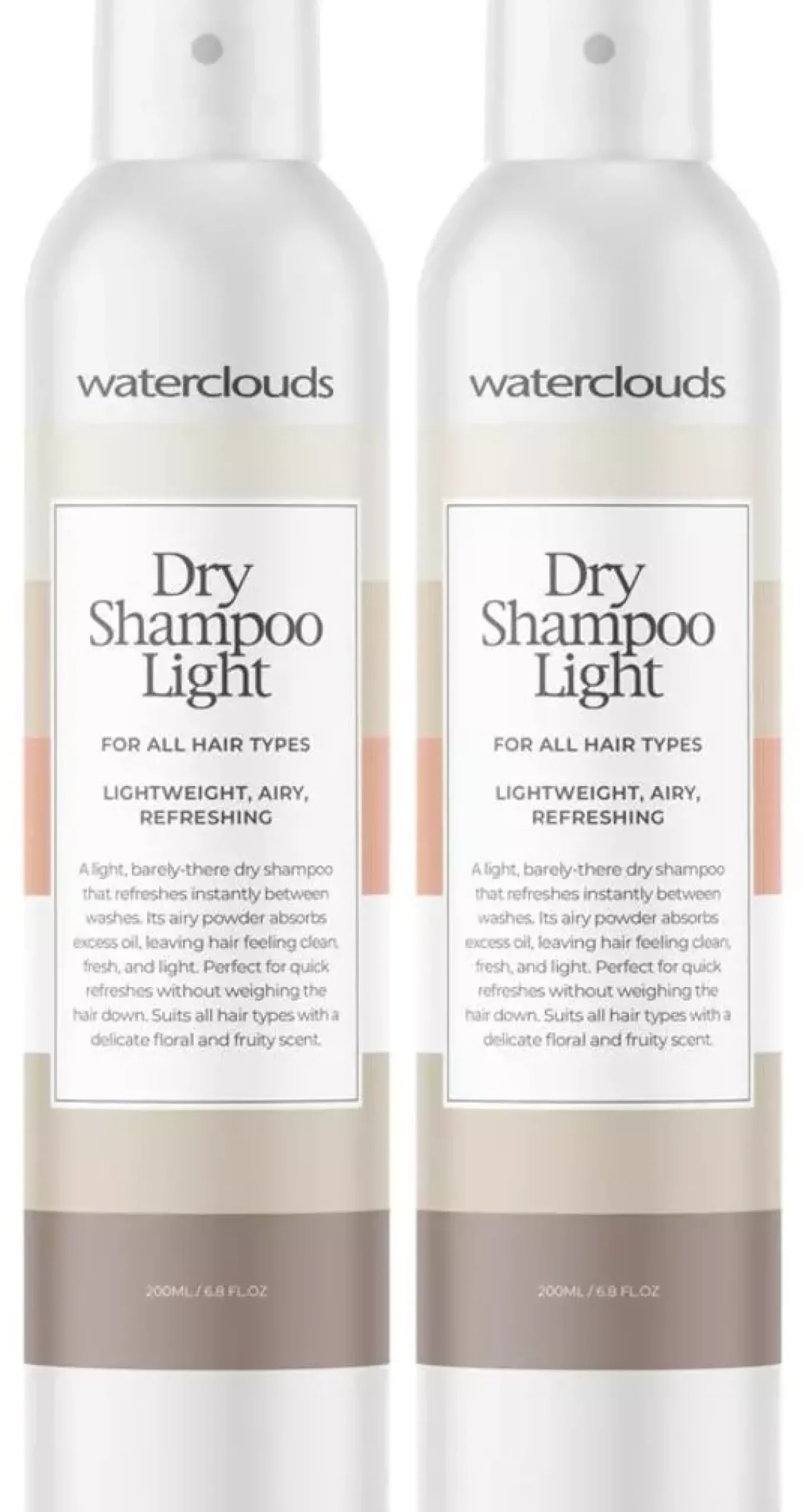 Waterclouds Dry Shampoo Light 2 x 200 ml