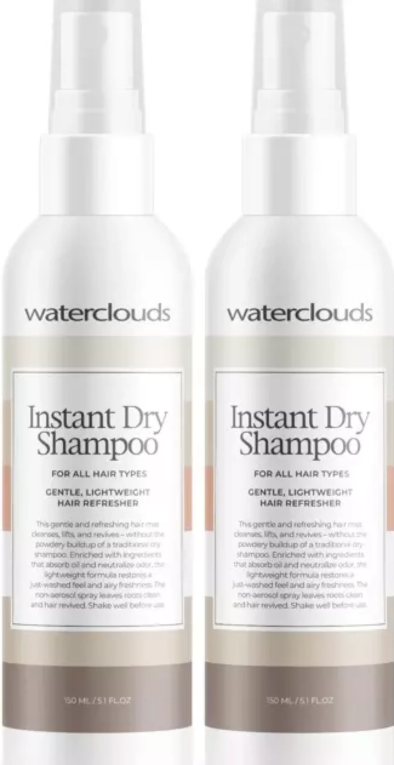 Waterclouds Instant Dry Shampoo 2 x 150 ml