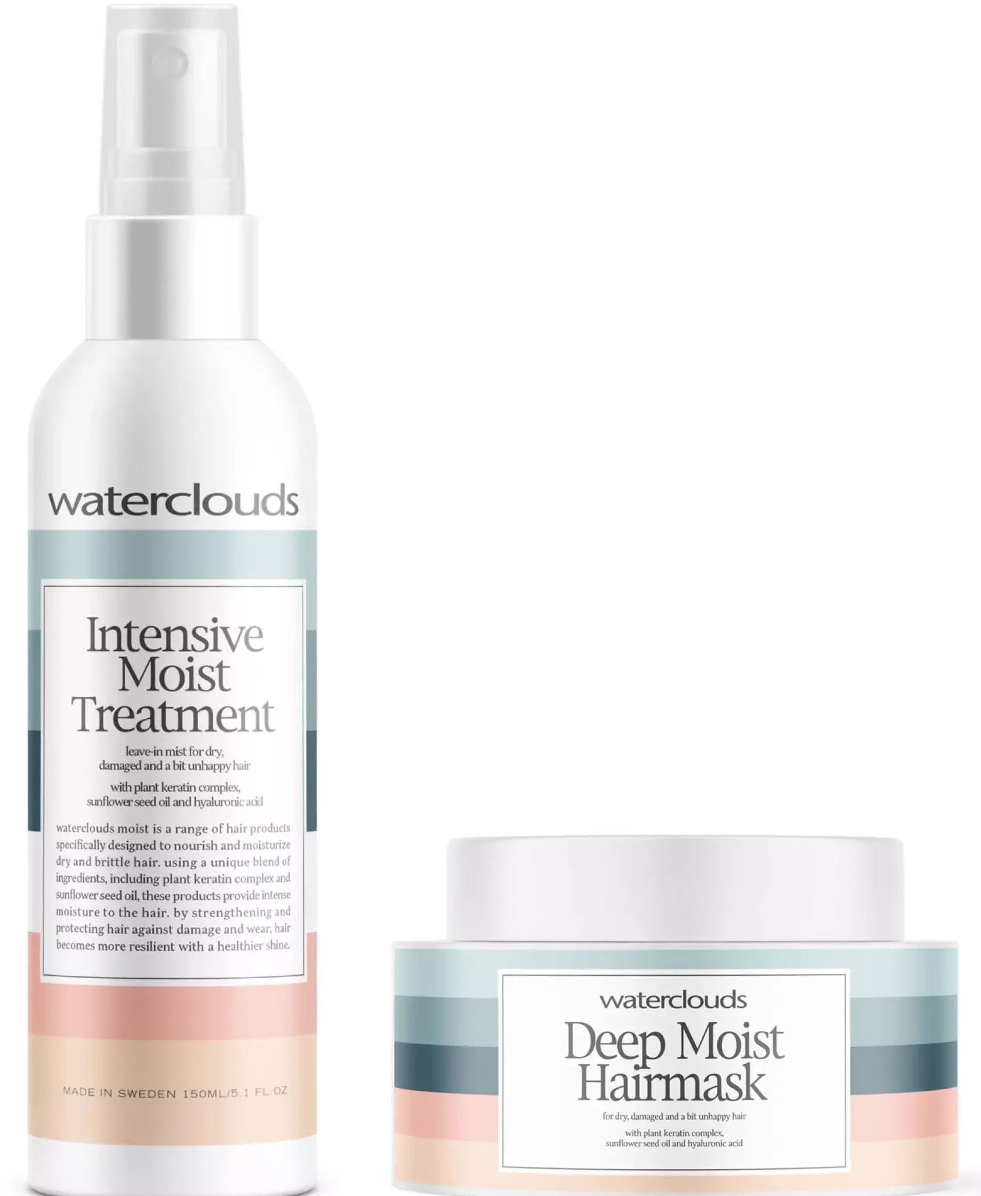 Waterclouds Intensive Moist Treatment 150 ml & Deep Moist Hairmask 250 ml