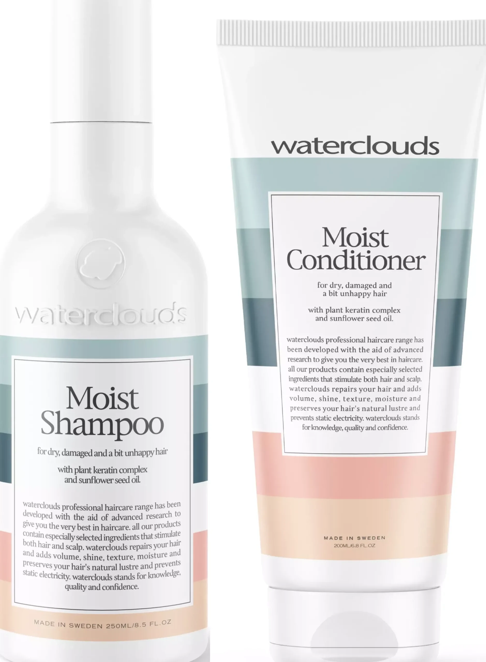 WatercloudsMoist Shampoo 250 ml & Conditioner 200 ml