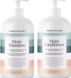 WatercloudsMoist Shampoo 1000 ml & Conditioner 1000 ml