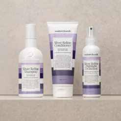 WatercloudsSilver Refine Shampoo 250 ml & Conditioner 200 ml & Highlight Treatment 150 ml