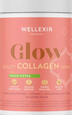 WellexirGlow Beauty Collagen Drink Peach Ice Tea 360 g
