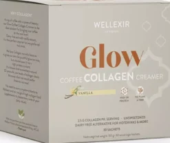 WellexirGlow Coffee Collagen Creamer Vanilla 30x5,5g