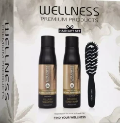 Wellness Premium ProductsWellplex Set (Shampoo 500 ml, Conditioner 500 ml, Vent Brush Small)