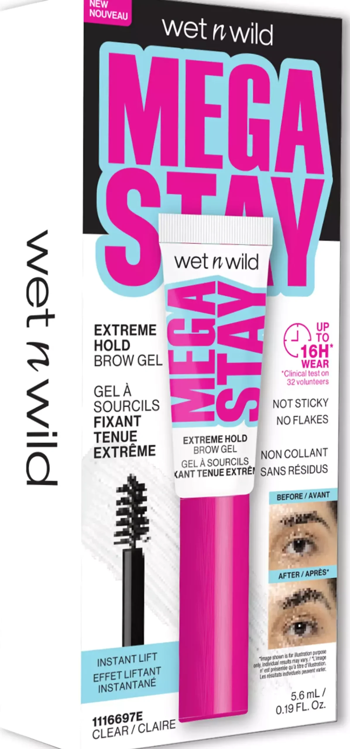 Wet n Wild Mega Stay Extreme Hold Brow Gel Clear
