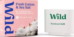 Wild Natural Deodorant Refill Fresh Cotton & Sea Salt 40 g