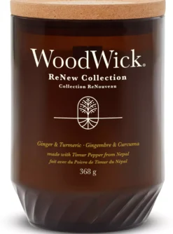 WoodWickGinger & Tumeric Renew Candle Large