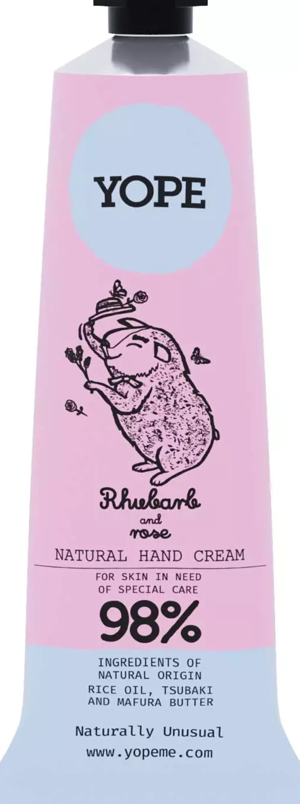 YOPEBotanical Hand Cream Rhubarb and Rose 50 ml