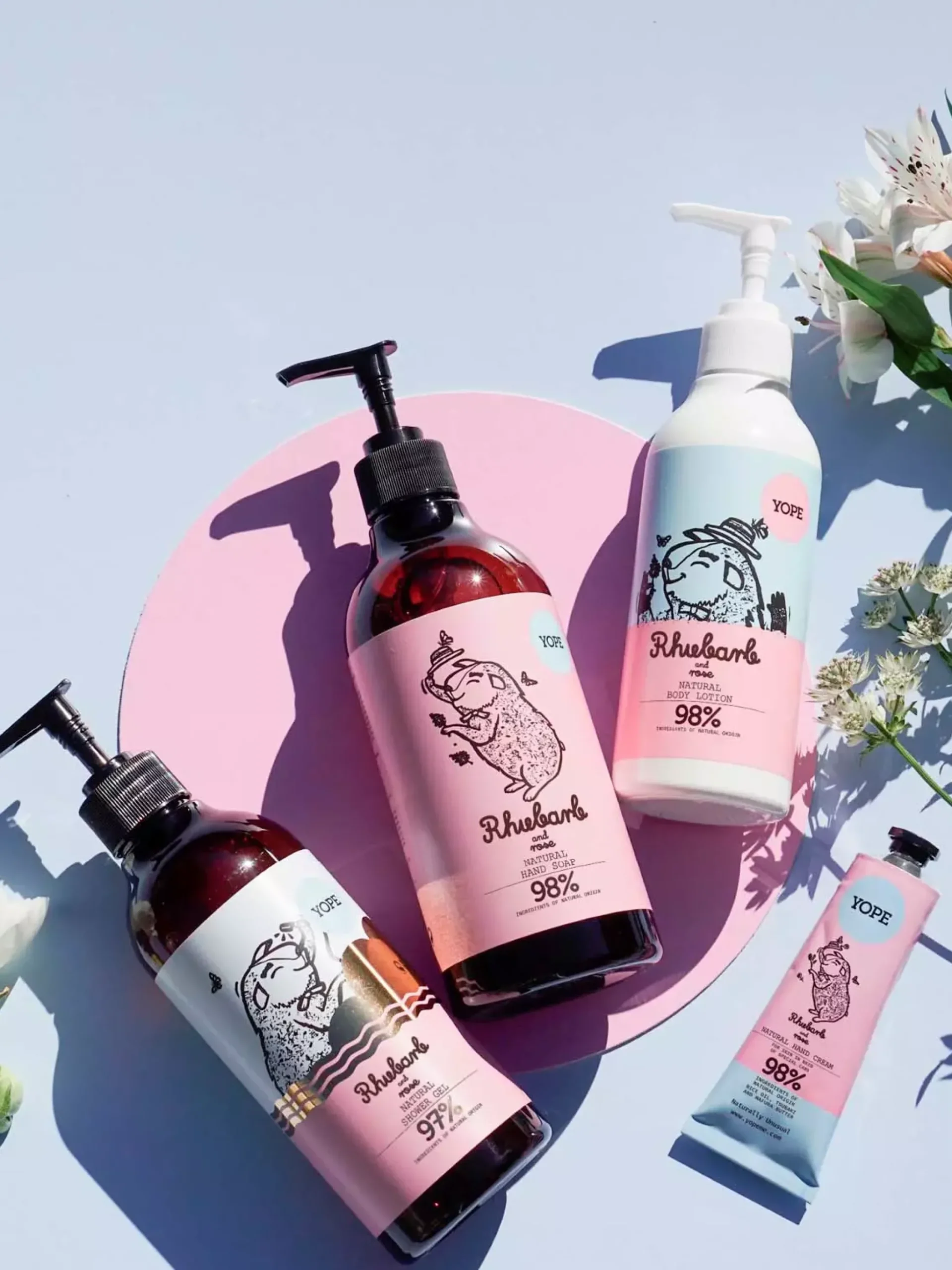 YOPEBotanical Hand Cream Rhubarb and Rose 50 ml